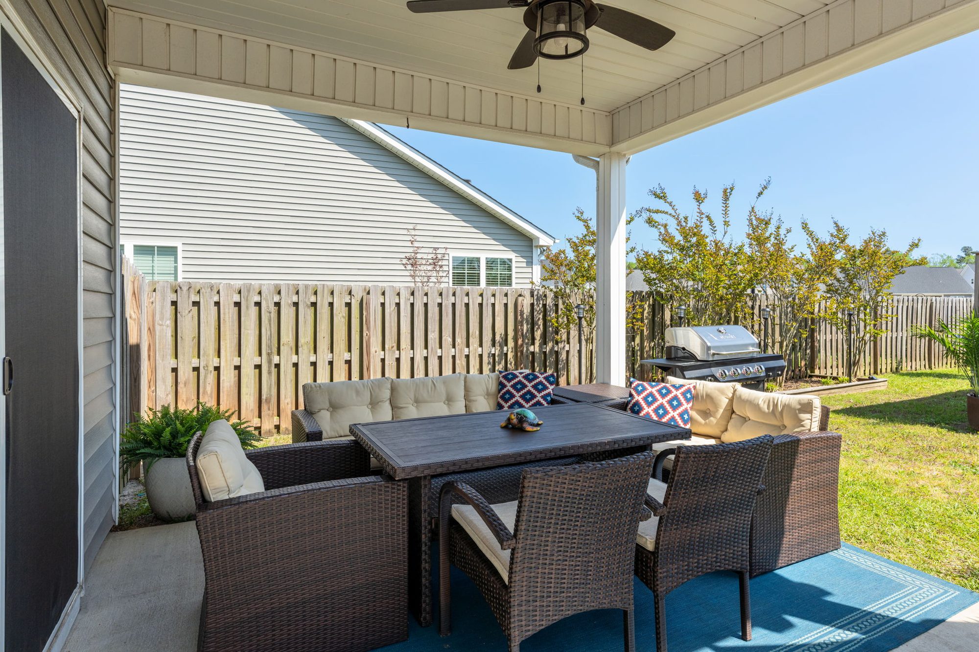 Backyard seating