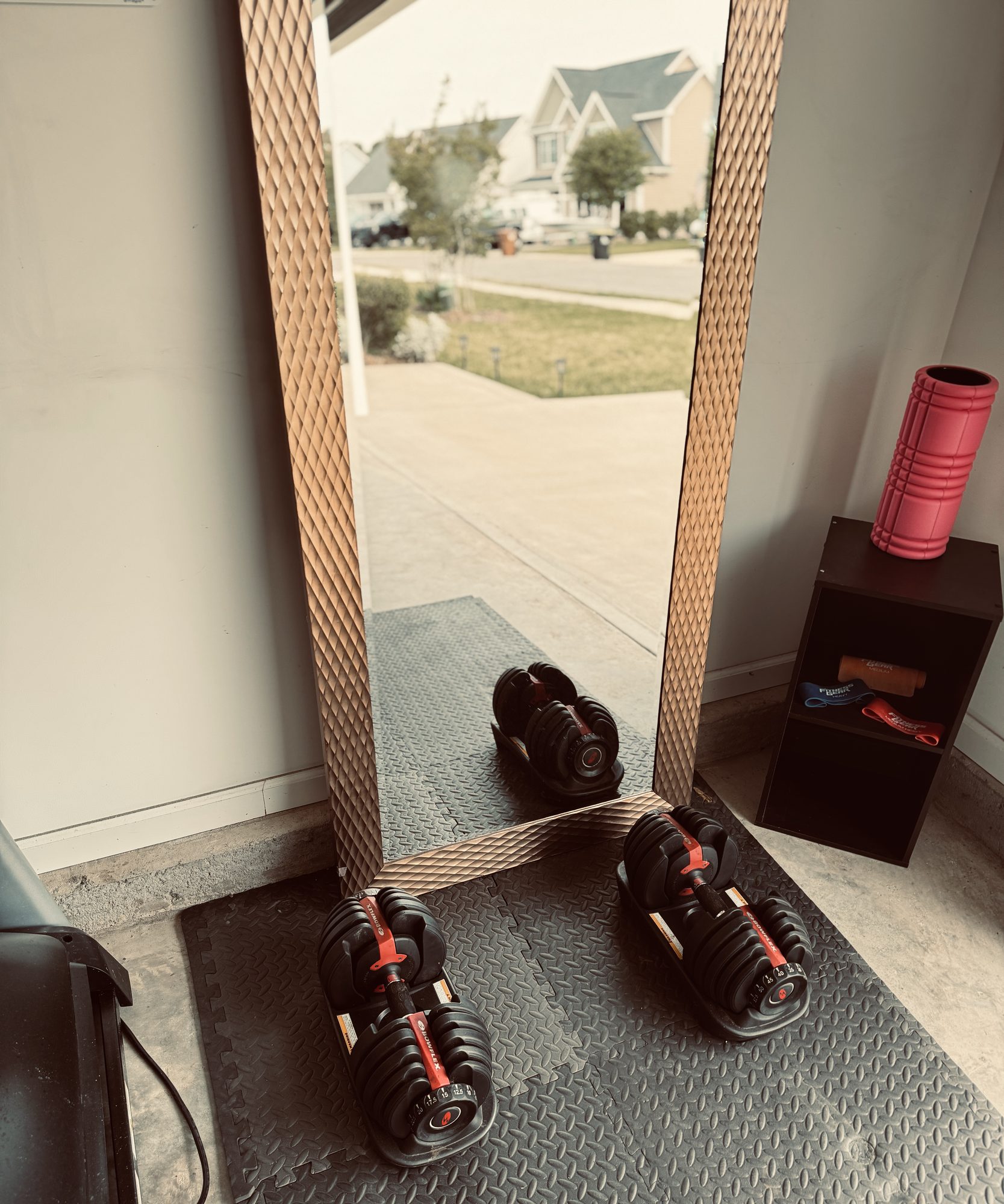Guest-use exercise equipment at The Hunt Hideaway